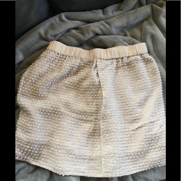 L’AGENCE Beaded Mini Skirt